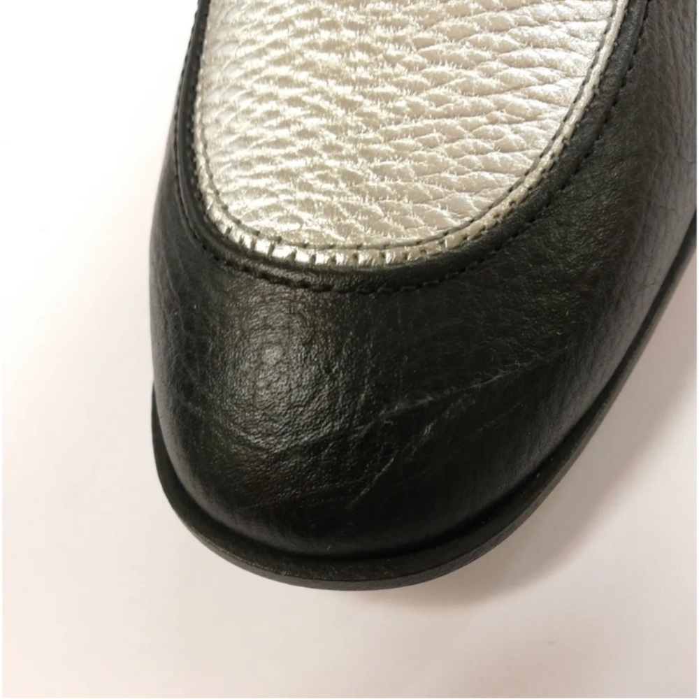 Pollini Black and Silver Loafers - Picture 5 of 5